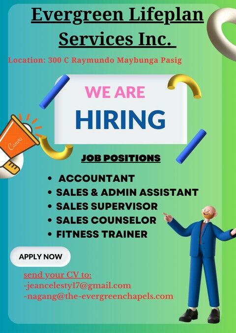 The Evergreen Chapels, Pasig job hiring image