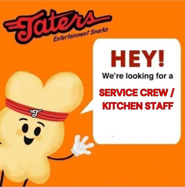 Taters Entertainment Snack job hiring image