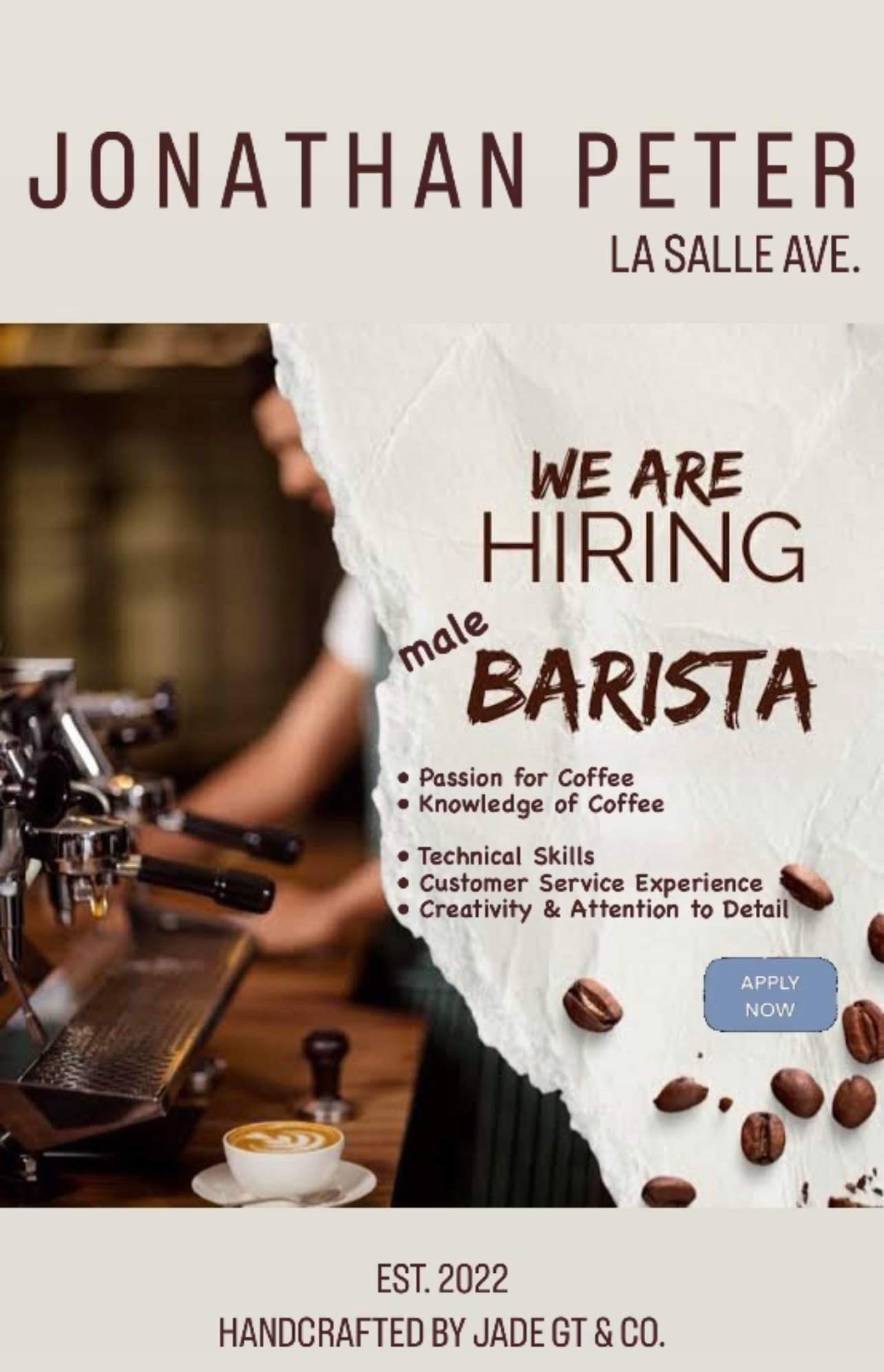 Male Barista image