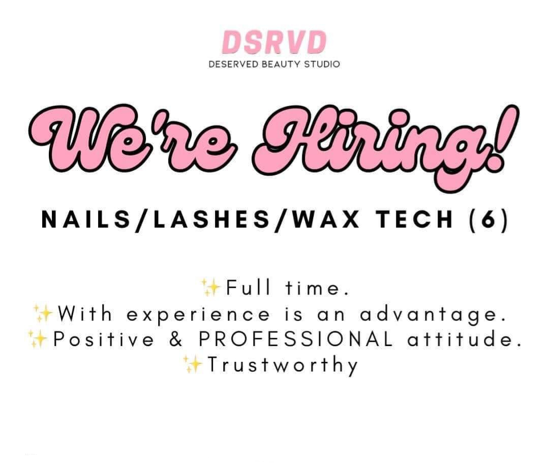 Deserve Beauty Studio job hiring image