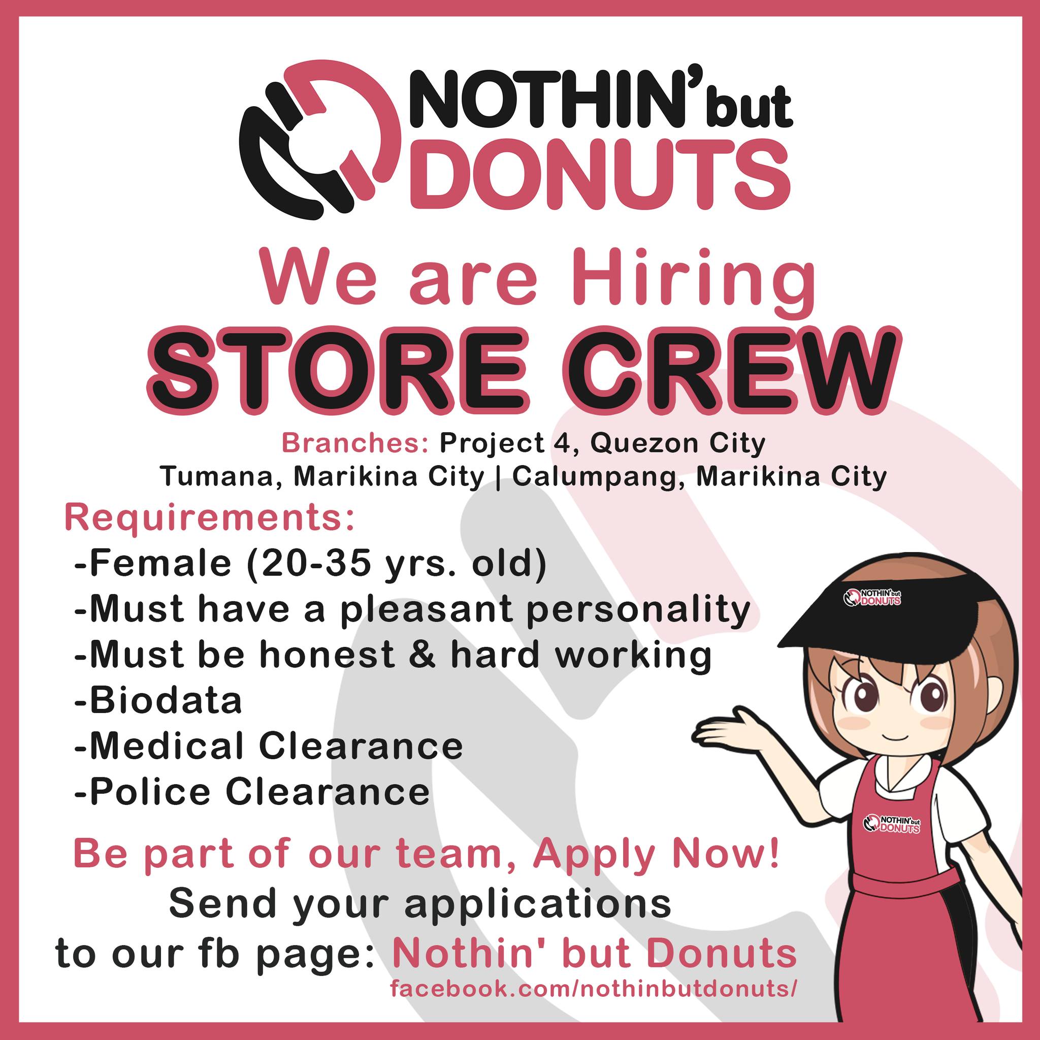 Nothin' But Donuts - Quezon job hiring image