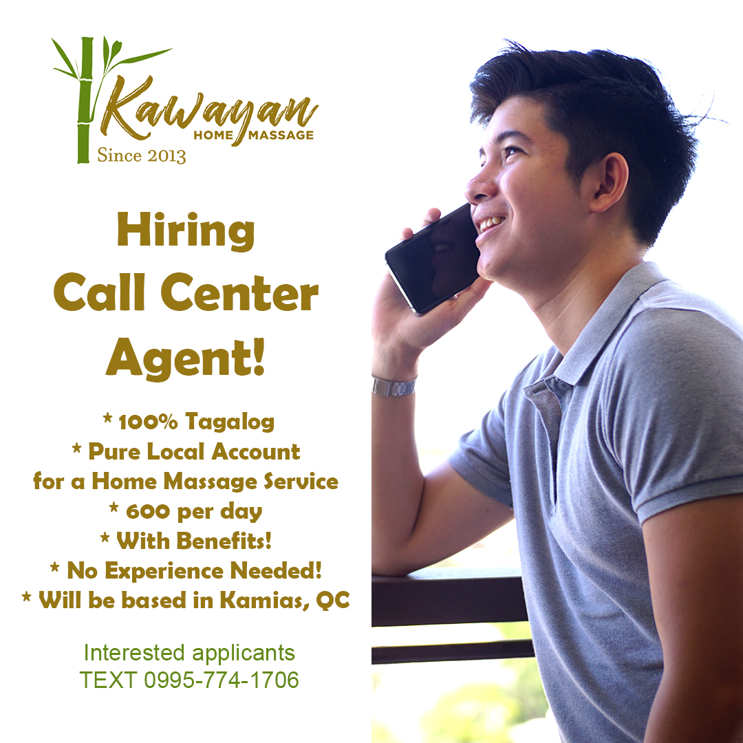 Kawayan Home Massage Service - Quezon job hiring image