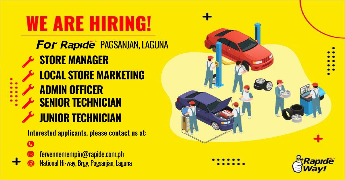 Rapide - Pagsanjan job hiring image