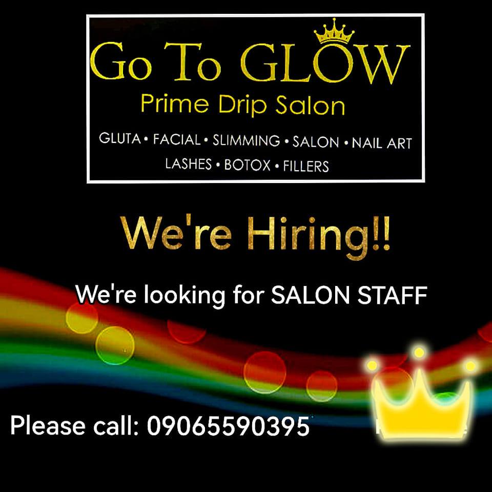 G To Glow job hiring image