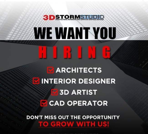 3D Storm Studio job hiring image