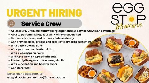 EggStop Intramuros job hiring image