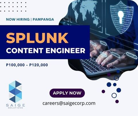 SPLUNK Content Engineer (Pampanga) image