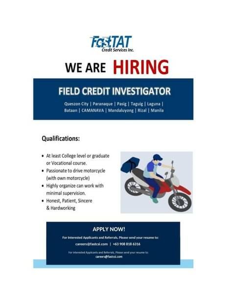 Fast Tat Credit Services Inc. job hiring image