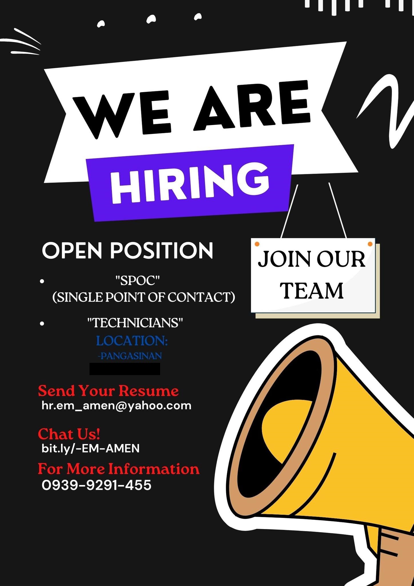 EM- AMEN Communicators, Inc. job hiring image