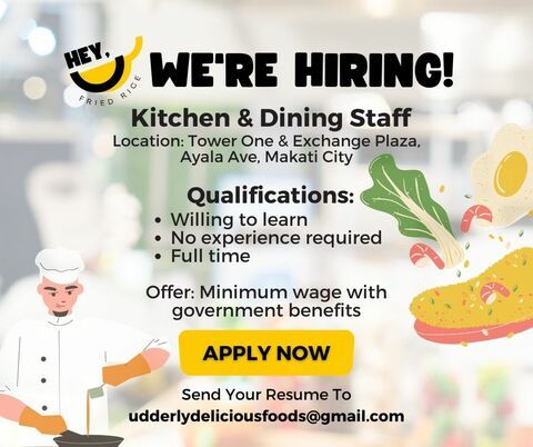 Hey Fried Rice - Makati job hiring image