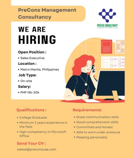 Sales Executive (For Metro Manila) image