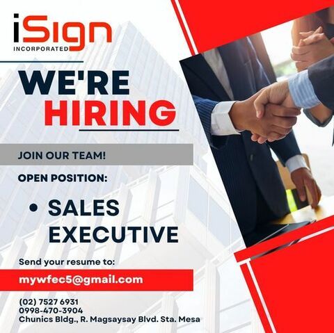 iSign Inc. Manila job hiring image