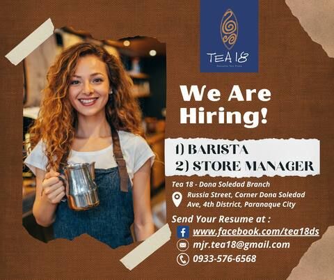 Tea 18 - Doña Soledad job hiring image