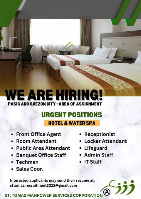 Ace Hotel & Suites - Pasig job hiring image