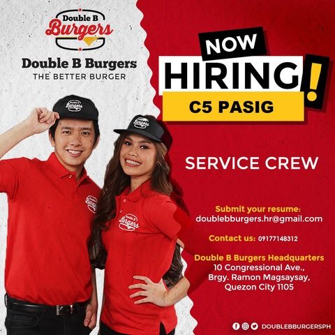 Double B Burgers - Pasig job hiring image