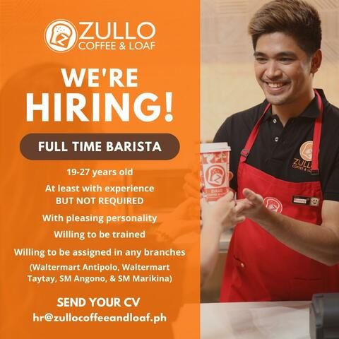 Zullo Coffee & Loaf job hiring image