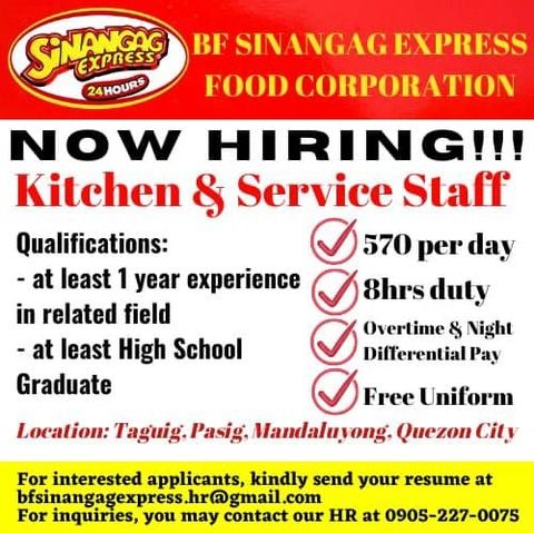 Sinangag Express - Paranaque job hiring image