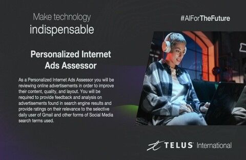 TELUS International AI Data Solutions job hiring image