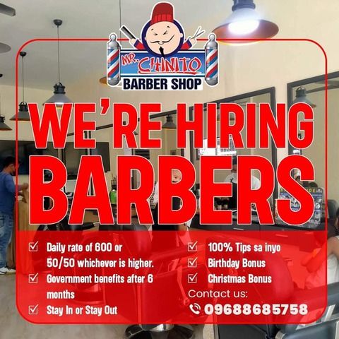 Mr. Chinito Barbershop job hiring image