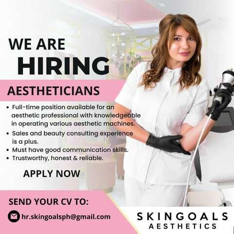 Skingoals Aesthetics - Pasig job hiring image