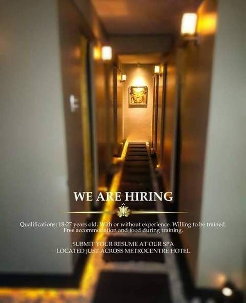 Urgent Hiring: Male
Massage Therapist image