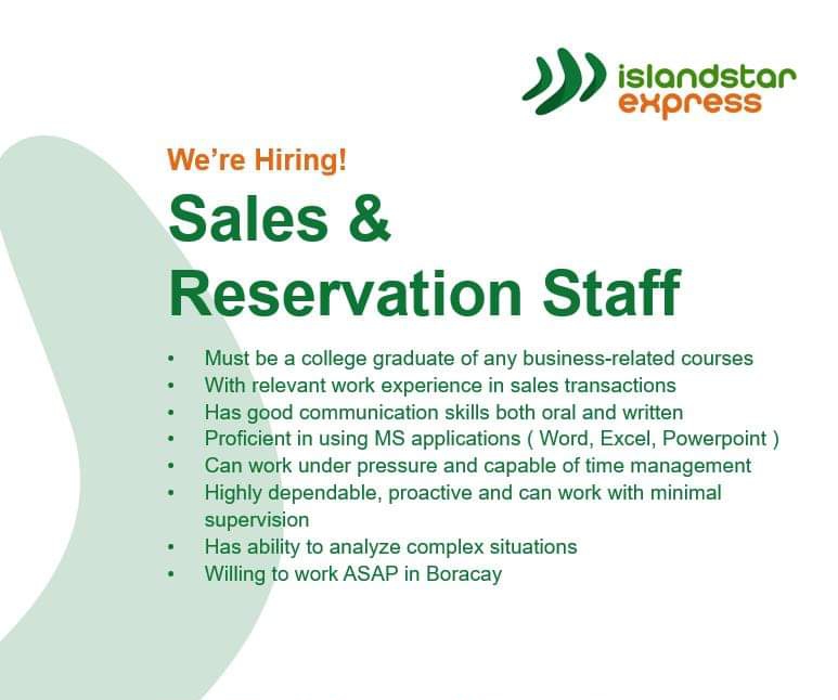 Sales & Reservation Staff image