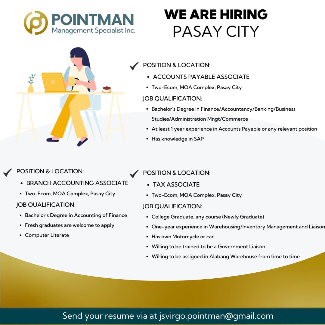 Pointman Management Specialist, Inc. job hiring image