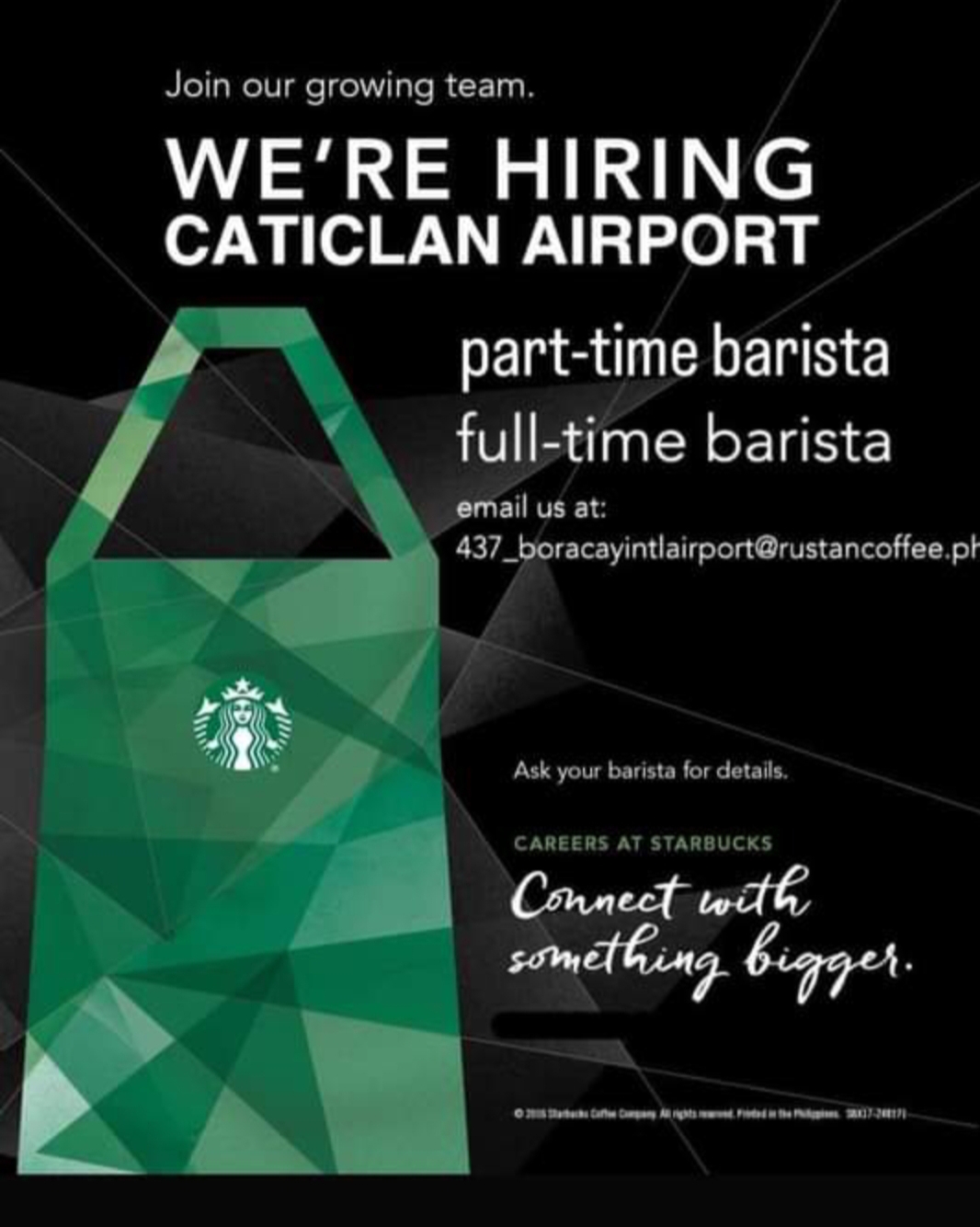 Starbucks - Caticlan Airport job hiring image