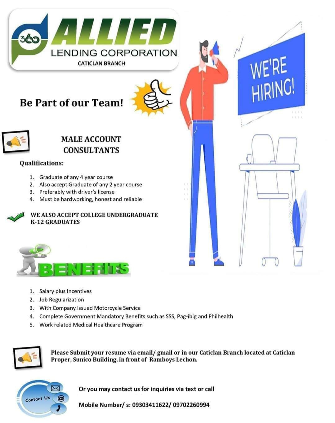 360 Allied Lending Corp.- Caticlan job hiring image