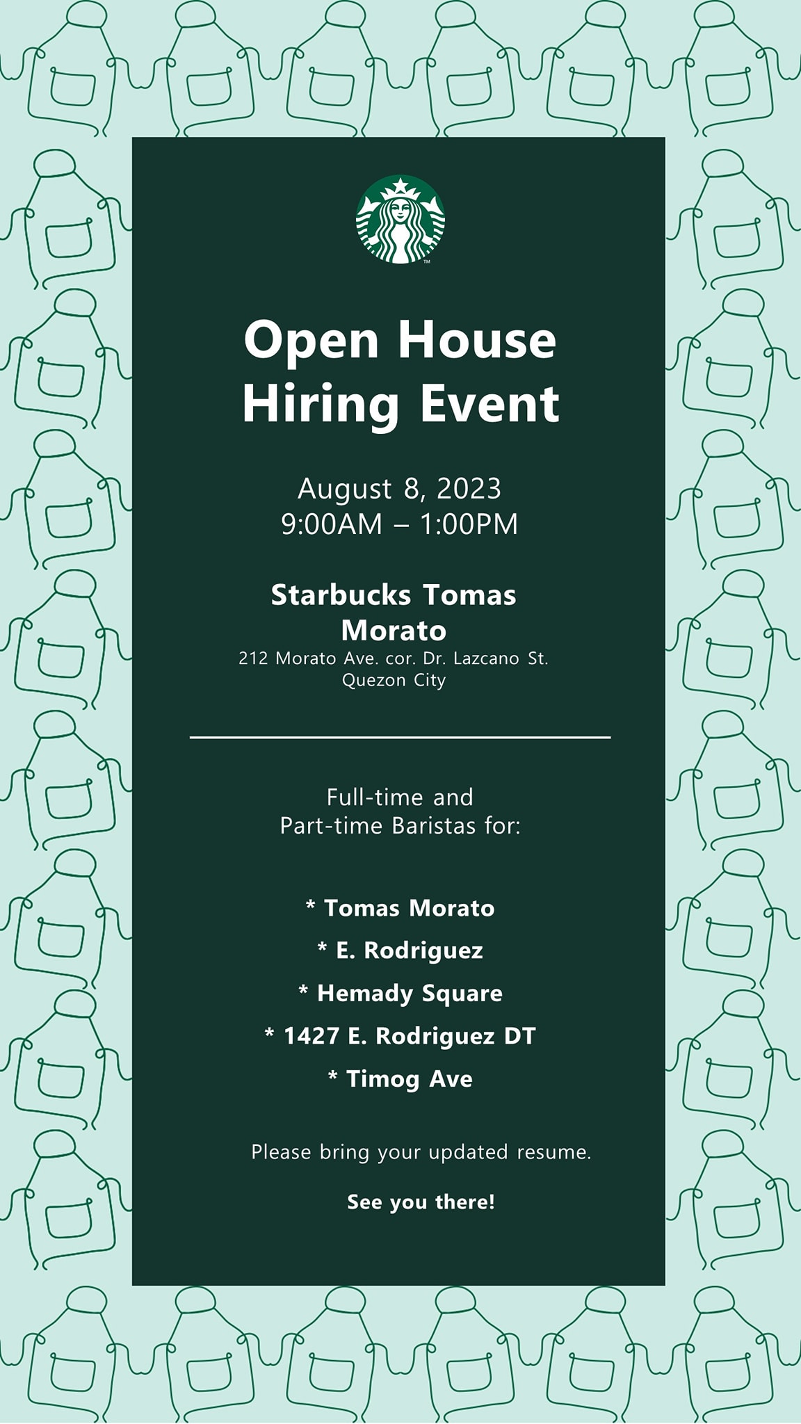 Starbucks - Tomas Morato job hiring image