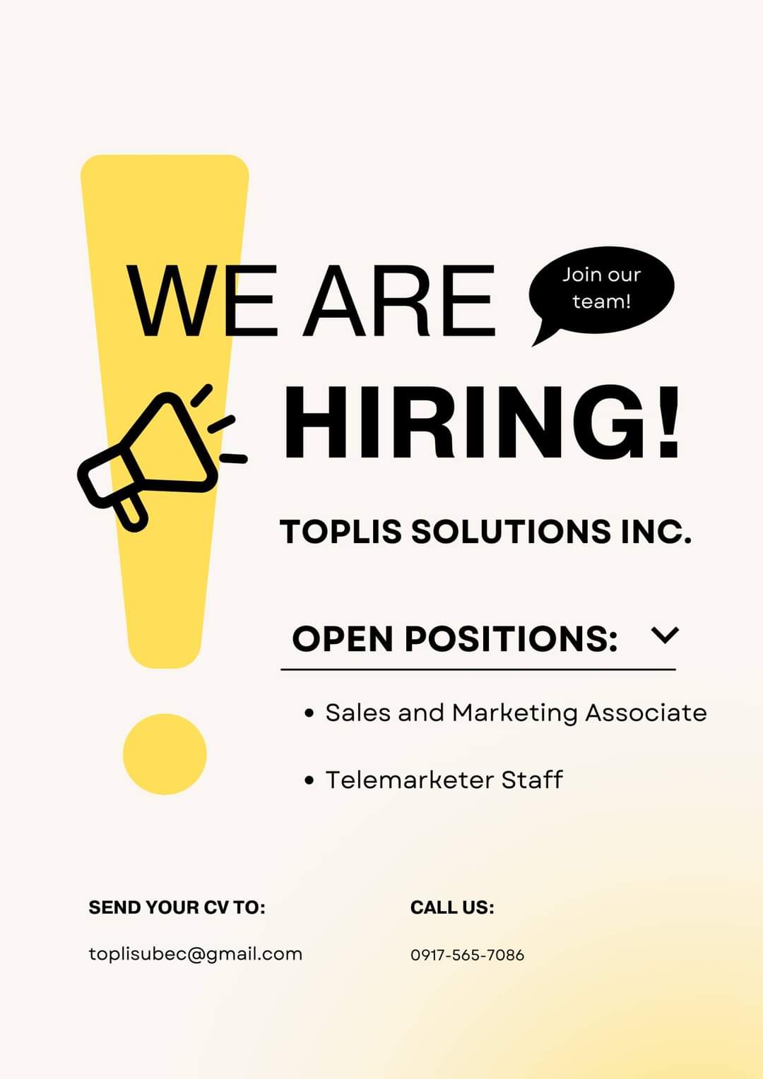 Toplis Solutions Inc. - Cebu job hiring image