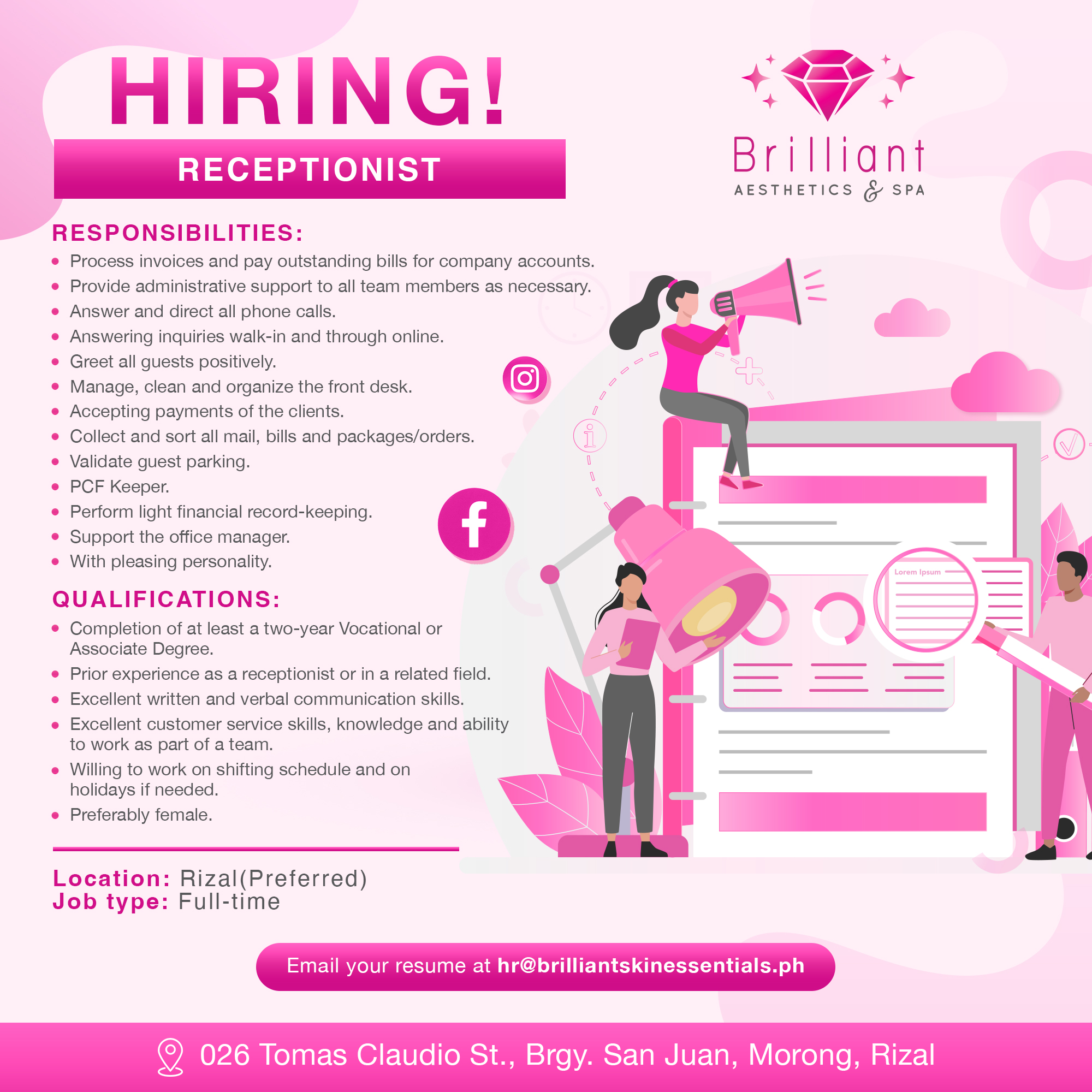 Receptionist image