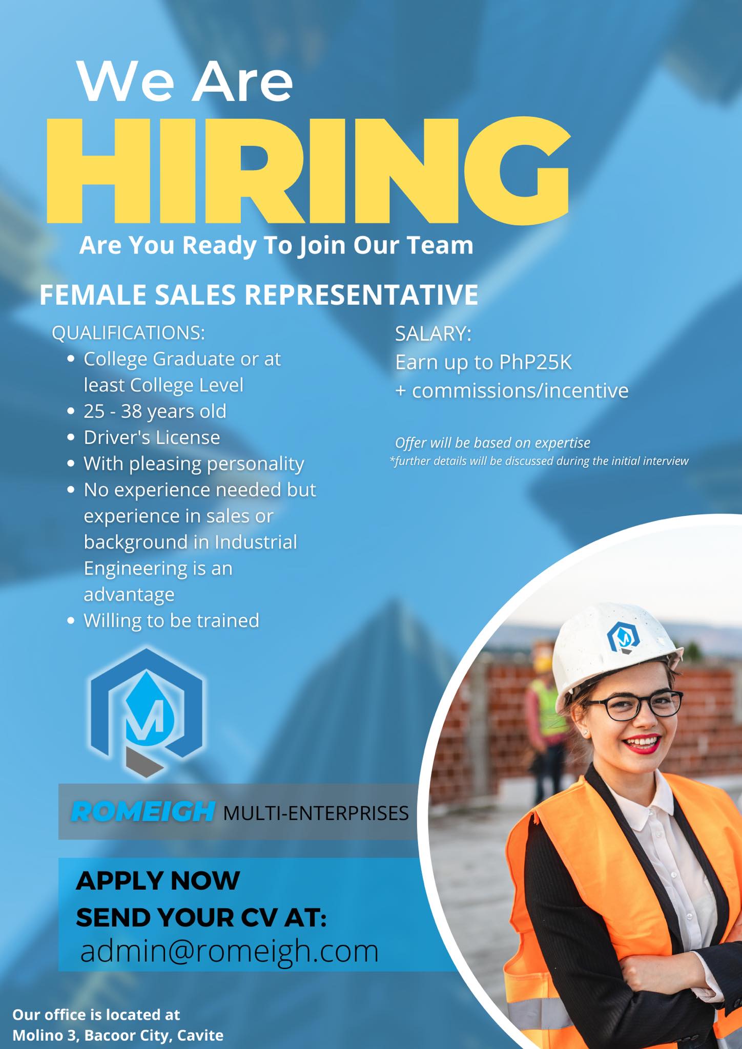 Female Sales Representative image