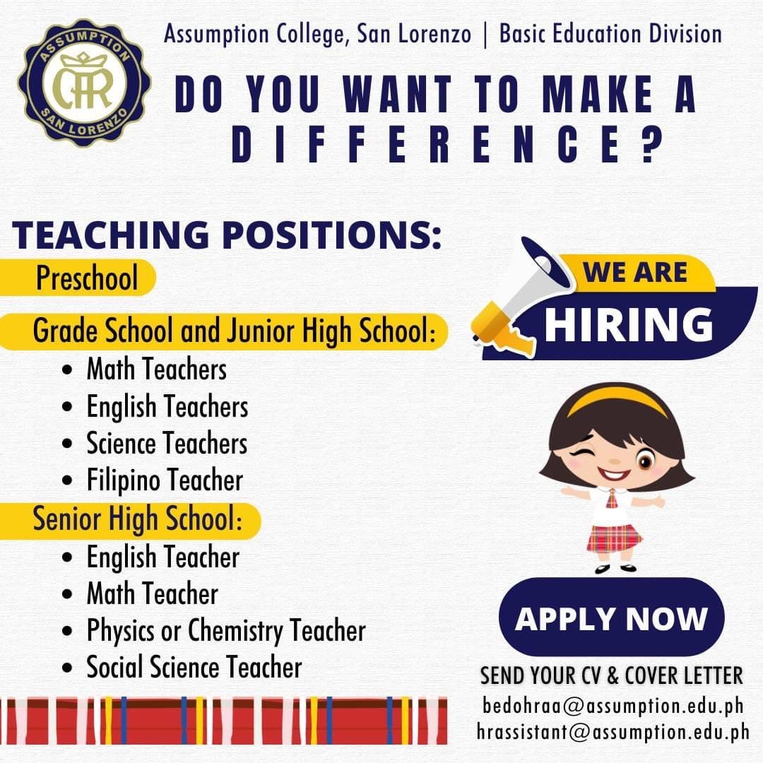 Assumption College - San Lorenzo job hiring image