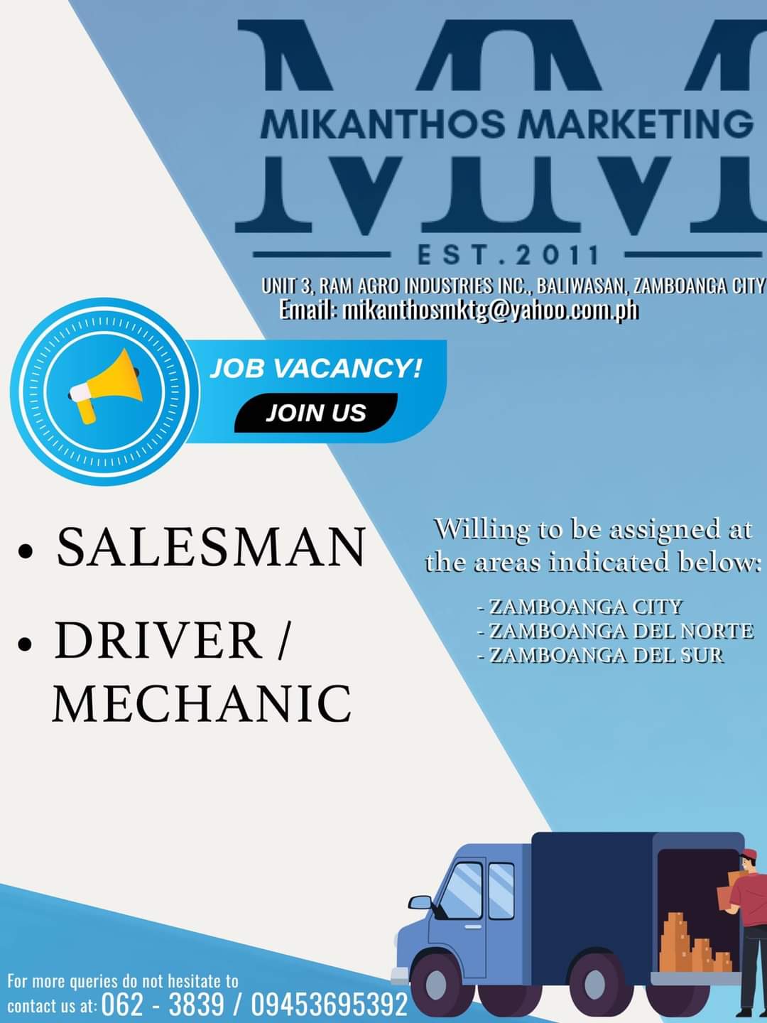 Salesman / Driver / Mechanic image