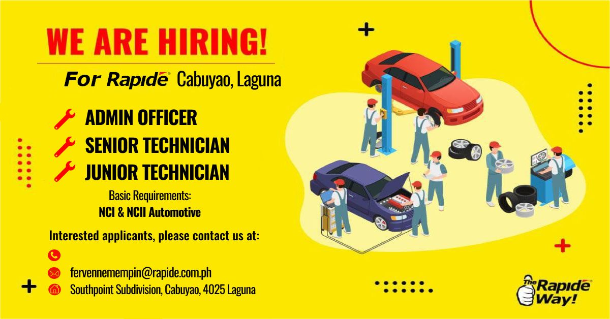 Rapide - Cabuyao job hiring image