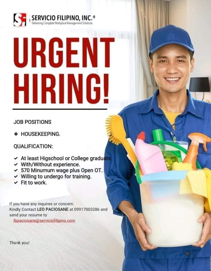 Servicio Filipino Inc. job hiring image