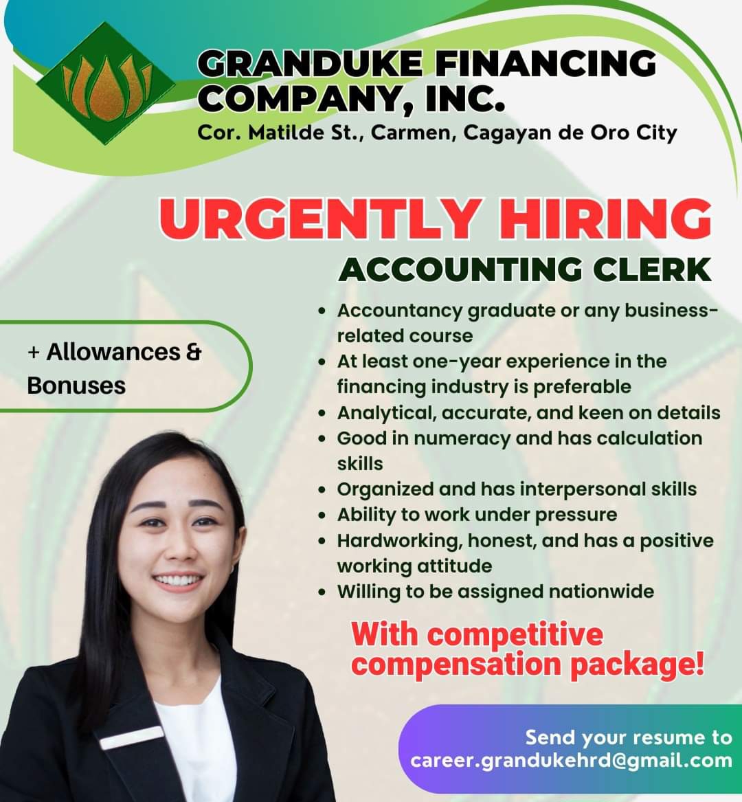 GRANDUKE FINANCING COMPANY job hiring image