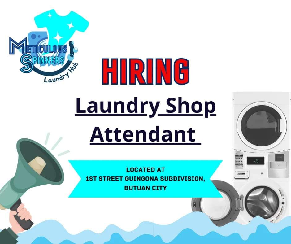 We are in need of a female laundry shop attendant image