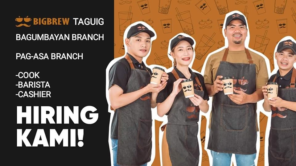 BigBrew Bagumbayan Taguig job hiring image