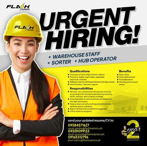 Flash Express - Laguna job hiring image