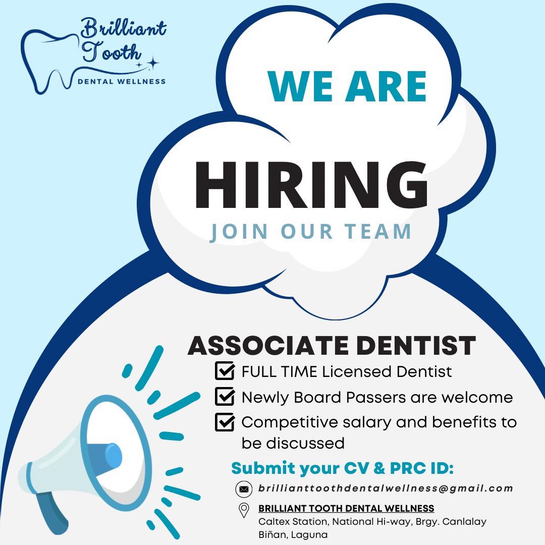 Brilliant Tooth Dental Wellness - Biñan job hiring image