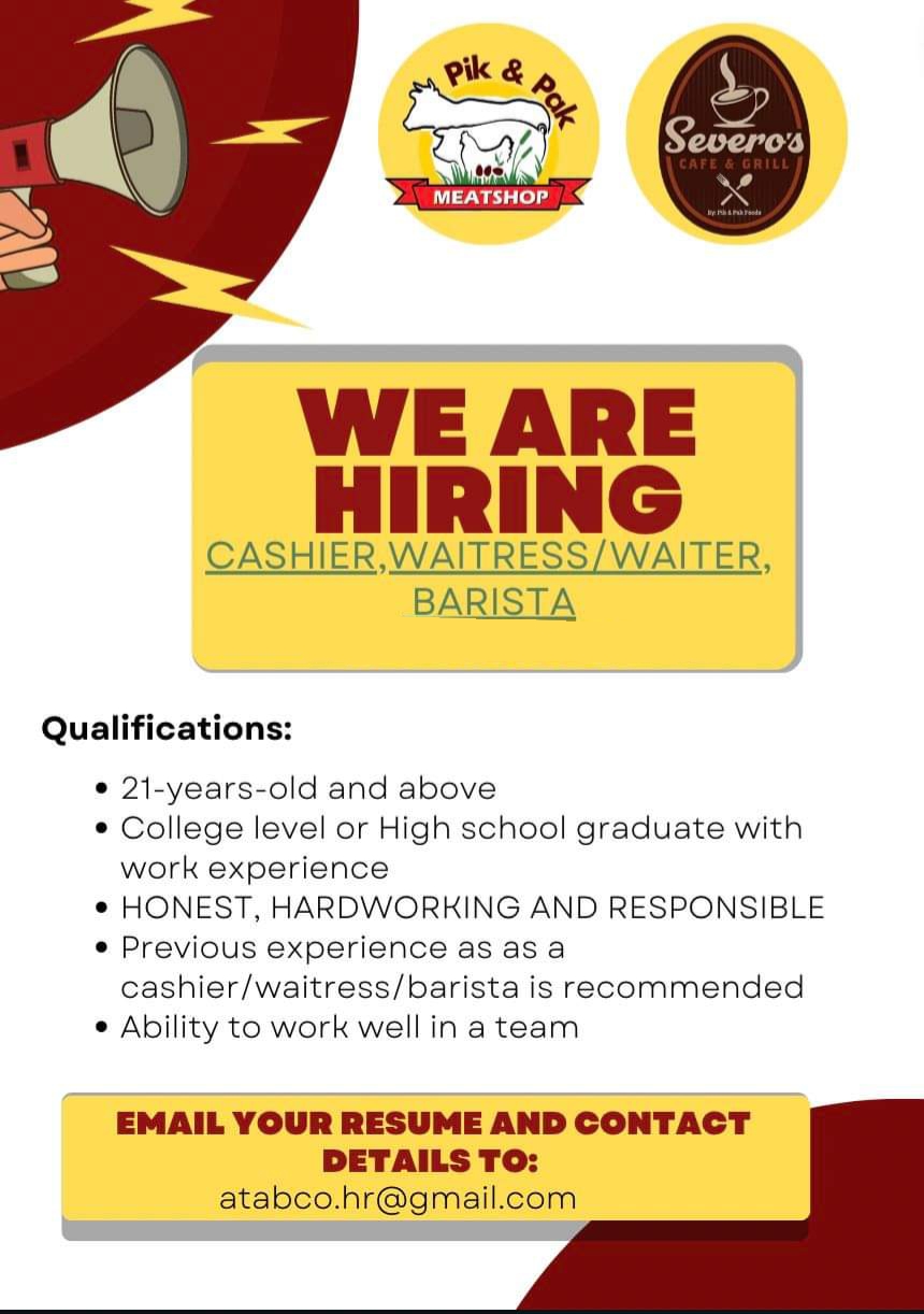 Pik and Pak Meatshop- CDO job hiring image