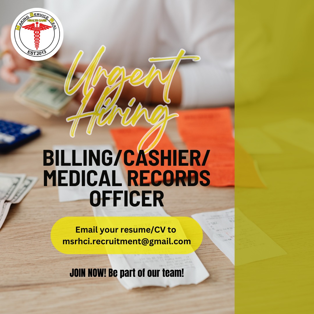 Billing/Cashier/Medical Records Officer image