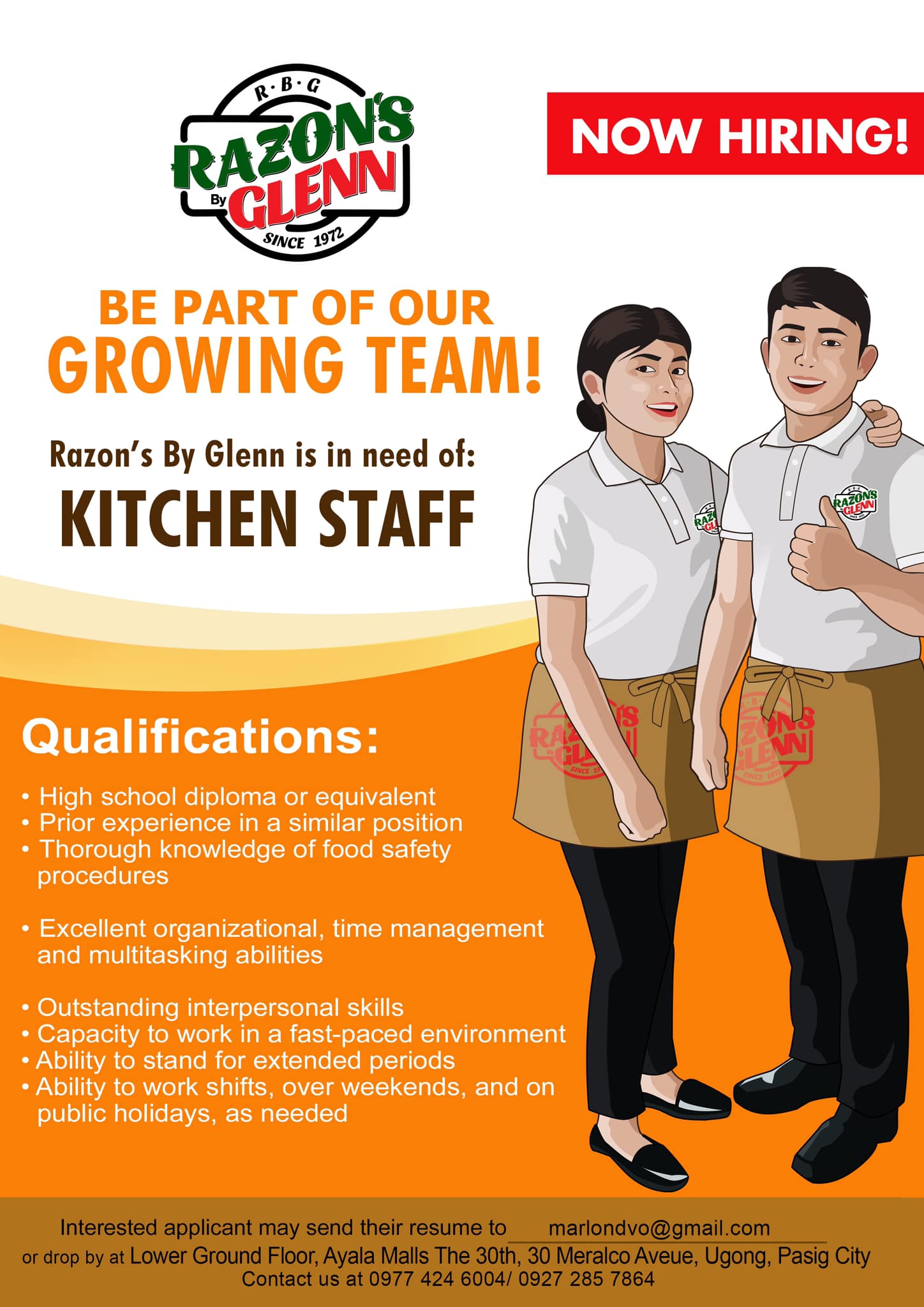 Razon's By Glenn - Pasig job hiring image