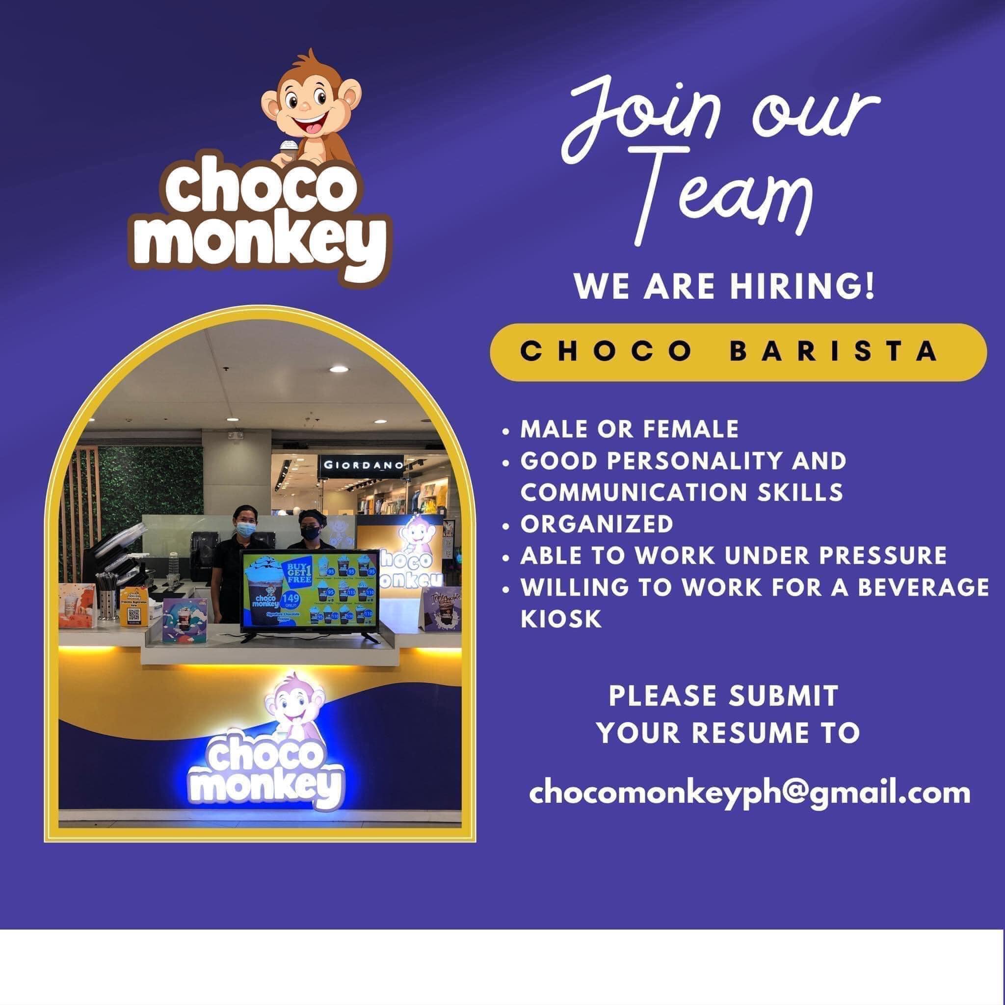 Choco Monkey - San Juan job hiring image