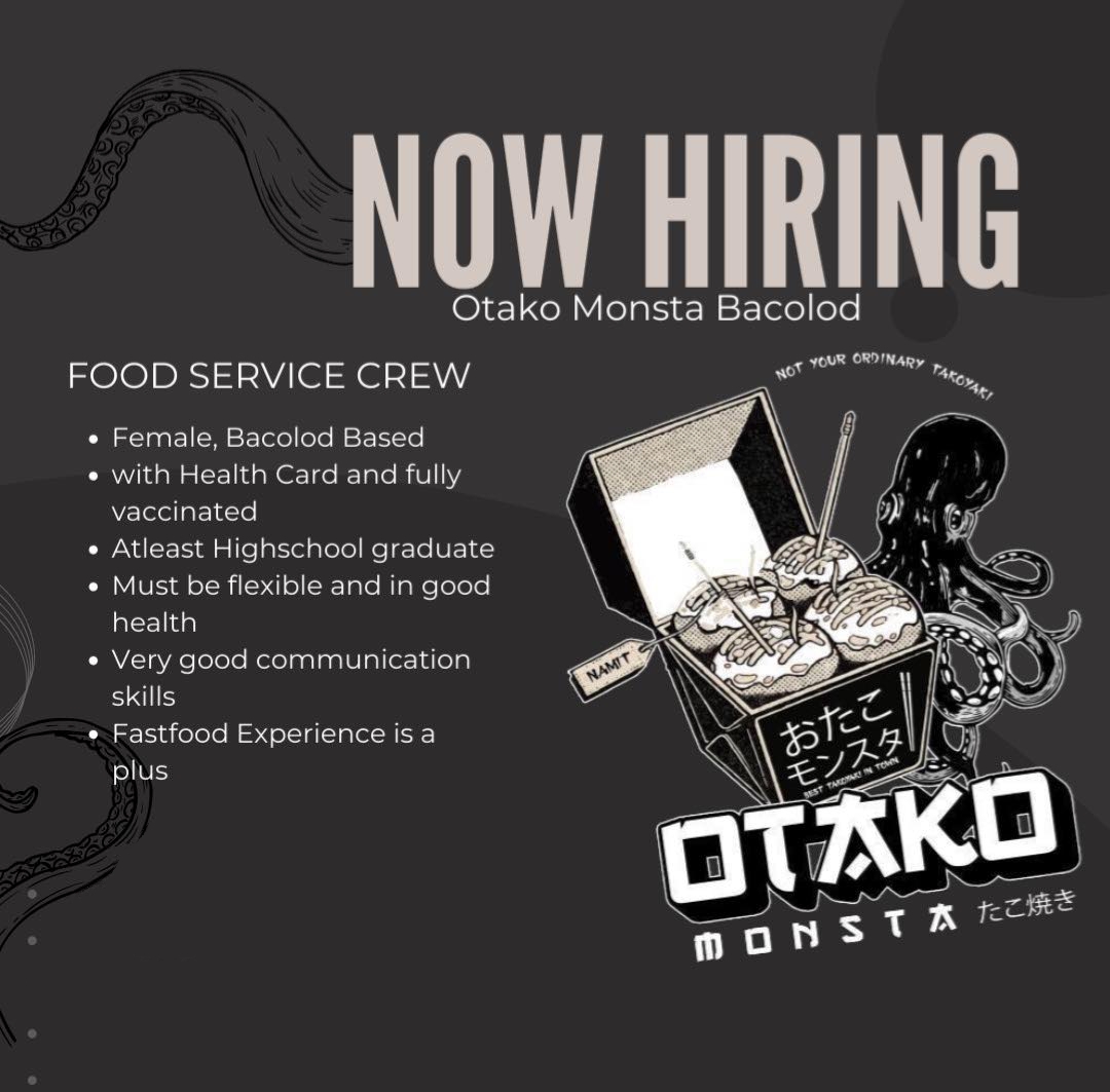 Otako Monsta - Bacolod job hiring image